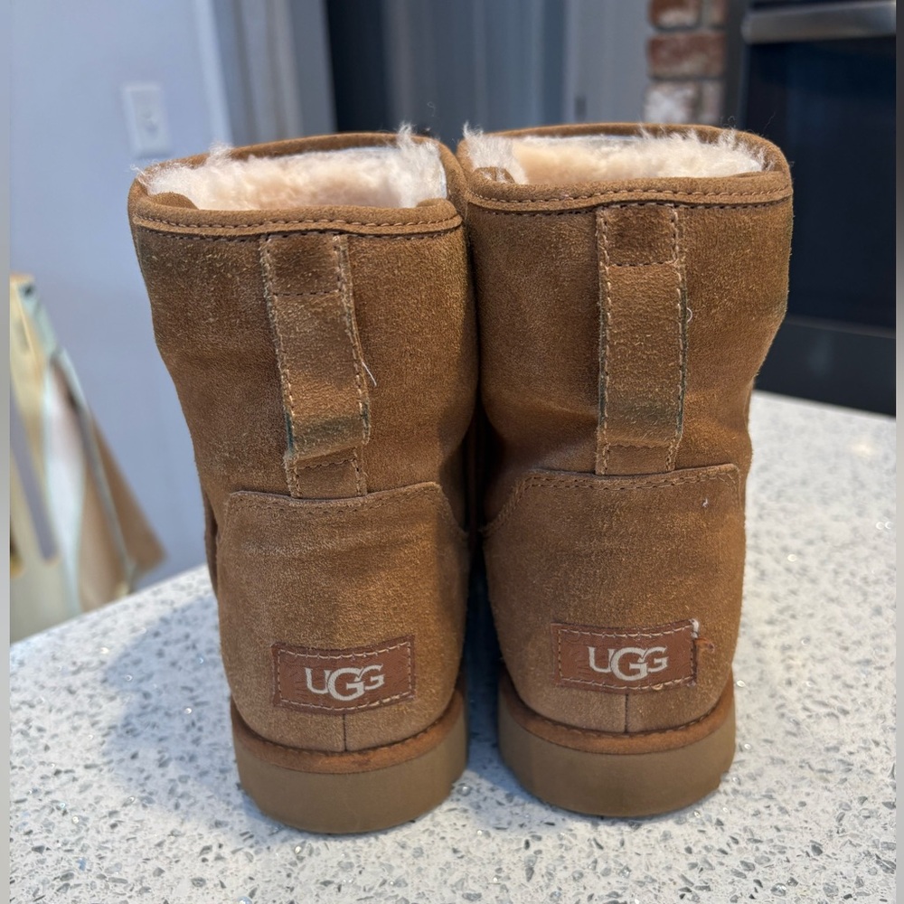 UGG  Brown Suede Boots - Picture 4 of 8